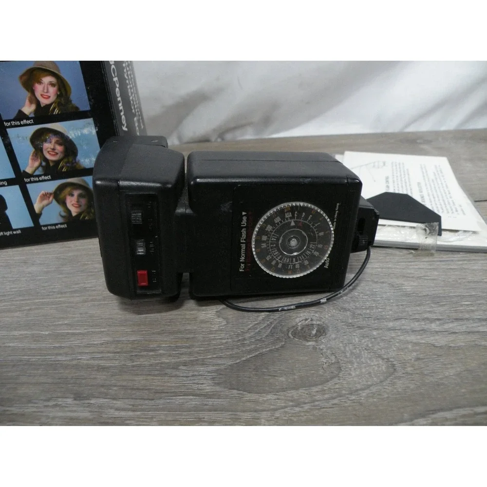 JCPenney Professional Automatic Thyristor Bounce Strobe Flash w/ Box Manual